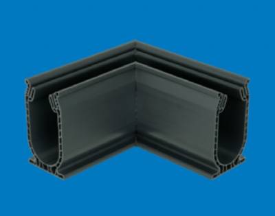 Stegmeier SDD90 Frontier PVC Deck Drain 90 Degree Angle