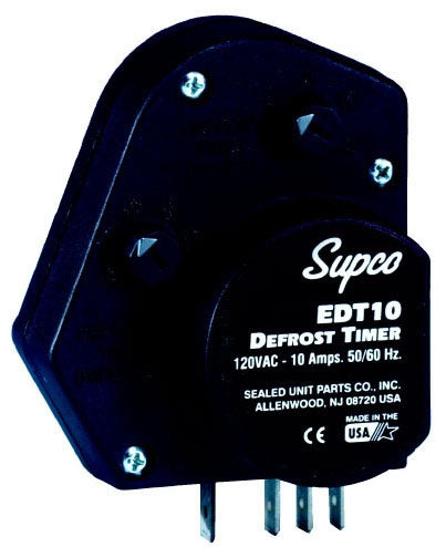 Supco EDT10 Defrost Timer 115 VAC 1/3 HP 10 A Adjustable 4-12 HRS