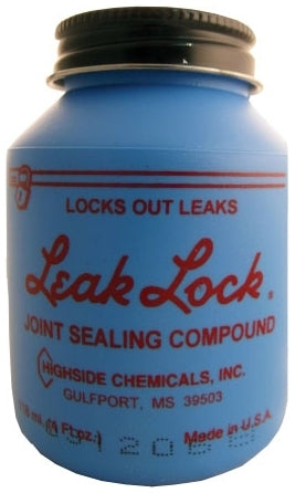 Supco HS10004 4 Oz Brush Top Plastic Jar Non-Toxic Chemical Leak Lock