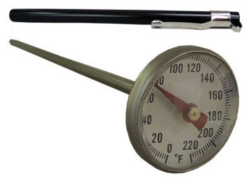 Supco ST02 Pocket Thermometer 1 Round Dial 0 to 220 Deg F Fahrenheit