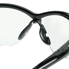 Jackson Safety 50000 SG Series Safety Glasses Universal Size Clear Lens Black Frame Hardcoat Anti-Scratch