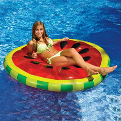 Swimline 90544 Watermelon Slice Inflatable Floating 60 Island