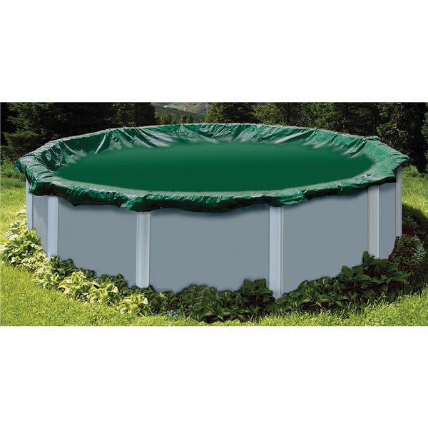 Swimline RIG12 Swimline RipStopper 12' Round Winter Cover, 4' Overlap, Green/Black | RIG12