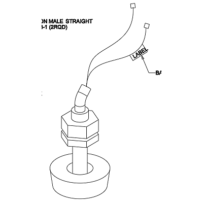 Trane SWT03682 Overflow Switch with Plug