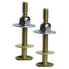 Sioux Chief 414-PB Closet Bolt Long Snap-It Kit, 5/16 inch x 2-1/4 inch, Brass