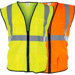 SAS 690-2210 High-Vis Class 2 Surveyor's Vest, X-Large, Yellow