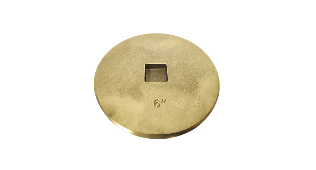 MUELLER INDUSTRIES IPS Corporation ABA222 6 Los Angeles Style Brass Cleanout Plug Countersunk 1pk