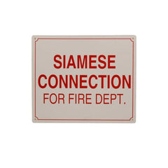 Everflow SIGN#9 RAVEN SIGN#9 Warning. SIAMESE CONNECTION FOR FIRE DEPT. | Everflow