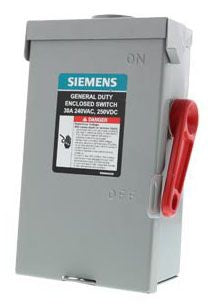 Siemens GF321NRA Switch Saf 240VAC 30A 3HP 3 1 60HZ