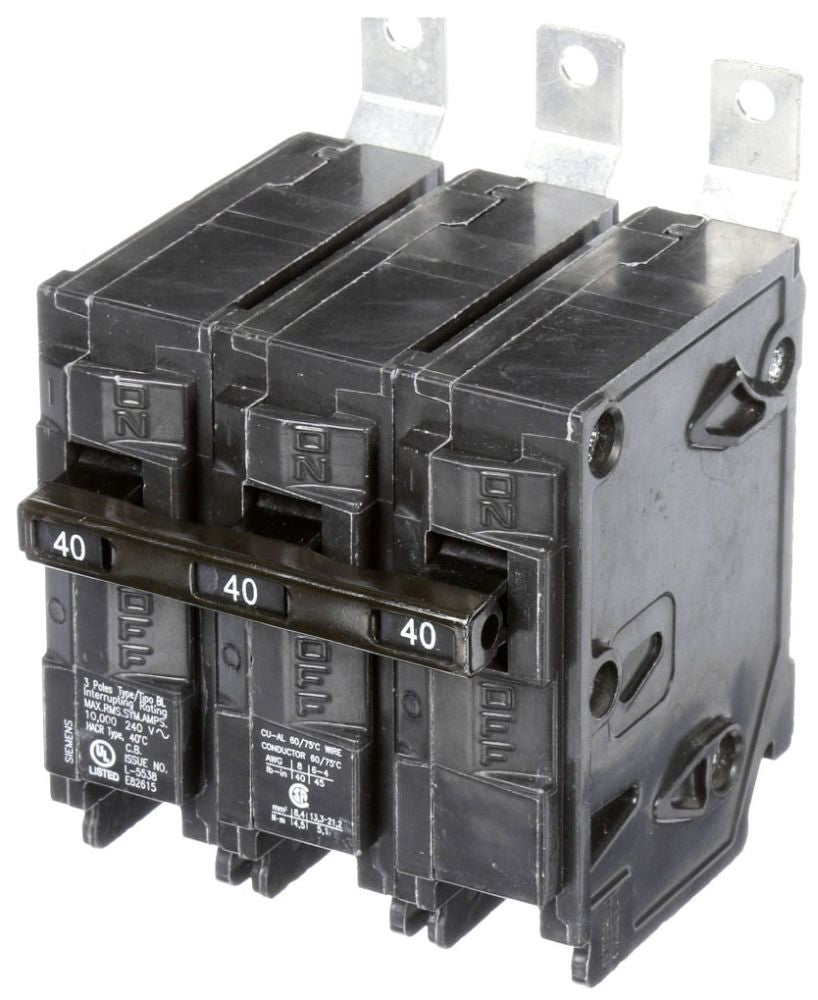 Siemens B340 3-Pole 40 Amp 240 Volt 10 K Circuit Breaker