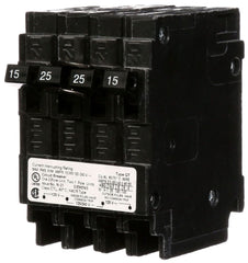 Siemens Q21530CT Triplex Circuit Breaker, Single-Pole 15A, 2-Pole 30A Common-Trip, 120/240V AC, Plug-In, 10kA