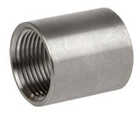 Smith-Cooper International 4381034220 3/8 x 3/8 FPT x FPT Class 150 Cast 316 Stainless Steel Heavy Pattern Full Straight Coupling