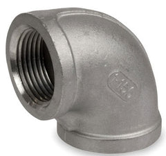 Smith-Cooper International S3116E-001 1/8 x 1/8 FPT x FPT Class 150 Cast 316 Stainless Steel Heavy Pattern 90D Elbow