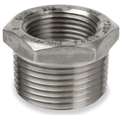 Smith-Cooper International S3116HB006002 3/4 x 1/4, MPT x FPT, Class 150, Cast 316 Stainless Steel, Heavy Pattern, Outside Hex Head, Reducing Bushing