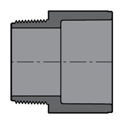 Spears 836-020BC 2 PVC Male Adapter MPTXSOC SCH80