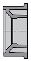 Spears P107-251C 2X1-1/2 CPVC LABWASTE FLUSH BUSH SPGXHUB