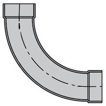 Spears P304-015C LabWaste 90 Degree Long Sweep 1-1/2 Inch Bend Fitting