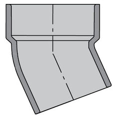 Spears Manufacturing P326-015C 1-1/2 CPVC LabWaste 1/16 Bend Street Hub x Spigot