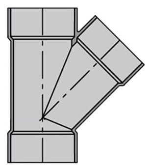 Spears P600-060C Wye Fitting 6 CPVC Hub x Hub x Hub