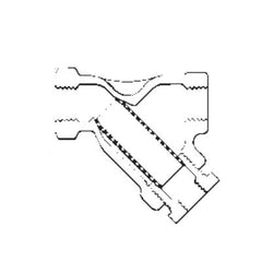 Spirax Sarco 51994 BT Wye Strainer With #20 Mesh 304 Stainless Steel Screen, 1-1/2 in Nominal