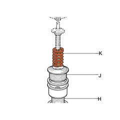 Spirax Sarco 2100085 Pressure Adjustment Spring 50 to 125 psi