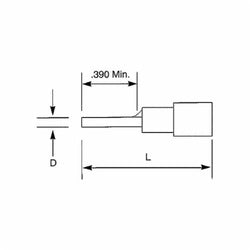 ABB 18RA-47PT T&B Insulated Vinyl Pin Term 22-18