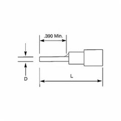 ABB 18RA-47PT T&B Insulated Vinyl Pin Term 22-18