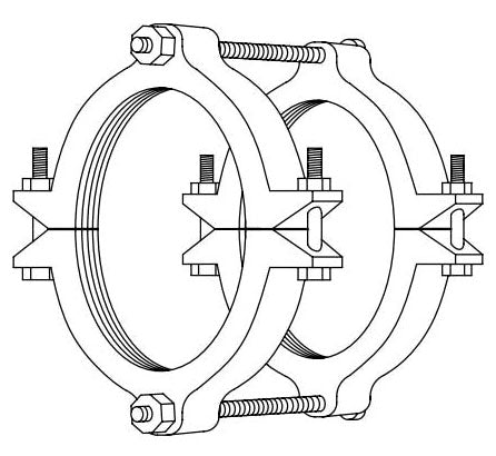 Star Pipe Products PRS1104 4, 4.5 OD Pipe, 150 PSI, Black, Ductile Iron Gland, Restrainer for IPS PVC Pipe