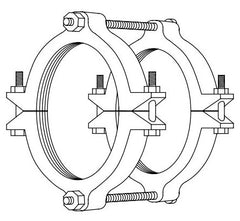 Star Pipe Products PRS1104 4, 4.5 OD Pipe, 150 PSI, Black, Ductile Iron Gland, Restrainer for IPS PVC Pipe