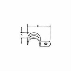 ABB HS-101 Steel Strap 1-Hole 1/2 in IMC/Rigid Conduit