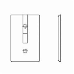 Leviton 80405-I 2-Gang 1-Toggle 1-Decora/GFCI Device Combination Wallplate, Standard Size