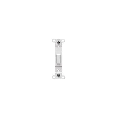 Leviton 80700-W Toggle Plastic Adapter Plate, Blank Toggle No Hole, White