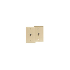 Leviton 80781-T Standard Video Wall Jack, F Connector, Light Almond