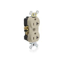 Leviton TCR20-I Side Wired Commercial Spec Grade Tamper Resistant Duplex Receptacle 20-Amp 125-volt