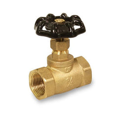 Everflow 73342-NL | 3/4 IPS Straight Short Globe Brass Stop Valve Lead Free