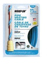 Wrap-On Company 31006 Pipe Heating Cable 12 Watt 6 ft