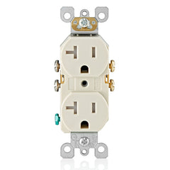 Leviton T5820-T Duplex Receptacle 20 Amp 125 Volt NEMA 5-20R