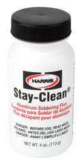 Harris SCAF4 Aluminum Flux W/Brush 4 oz.