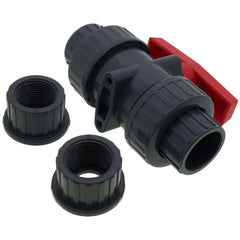 HAYWARD TBB1010CPEG 1 PVC True Union Ball Valve w/EPDM o-rings; socket/threaded end connection