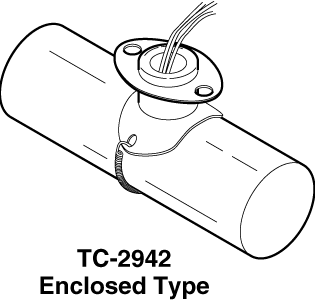 Schneider Electric TC-2942 Strap-On Changeover Thermostat 75F - 60F