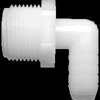 Bramec TEA2416 Elbow, 3/4 MPT x 1/2 Barb Nylon Fitting