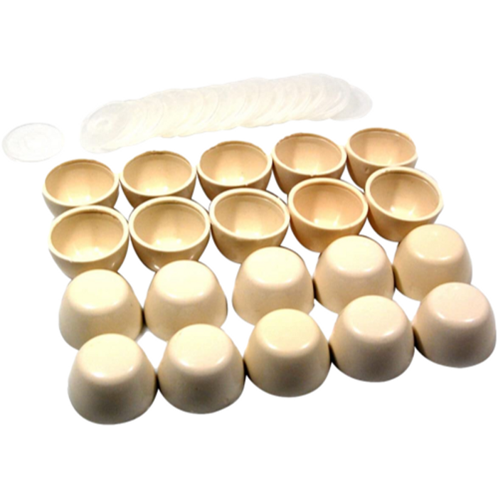 Toto THU098#03 Bolt Cap Kit 20 Piece Bone for All Toilets Except Mercer and Piedmont Bidet and Toilet