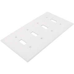 Pass & Seymour TP4W Toggle Switch Wall Plate 4 Gang White