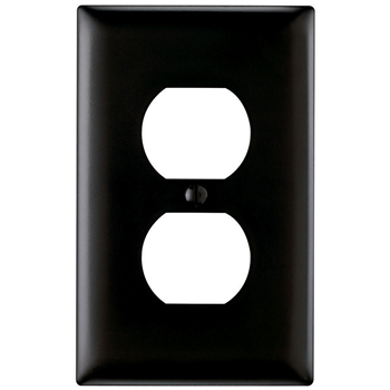 LEGRAND Legrand TP8-BK Trademaster standard receptacle wallplate (1 gang, 4.7 in)