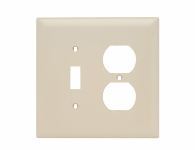 LEGRAND Legrand TPJ18-I Trademaster jumbo combination wallplate 2-gang 6 in
