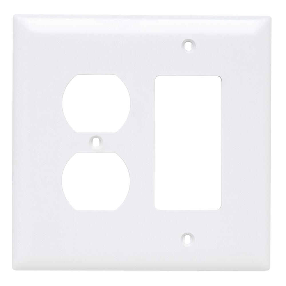 LEGRAND Legrand TPJ826-W Trademaster Junior Jumbo 2-Gang Wall Plate (TPJ826W)