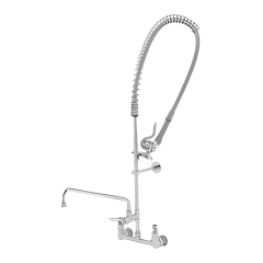 T&S Brass B-0133-ADF12-B EasyInstall Pre-Rinse Unit with 12 inch Add-On Faucet, Spring Action