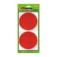 TRUE VALUE CDRF-3R Hy-Ko Safety Reflector Nail-On With Bracket Red Plastic 3.25 In. 2-Pk.