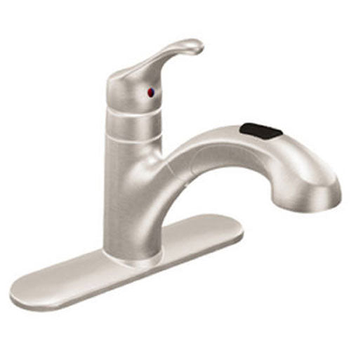 TRUE VALUE CA87316SRS Renzo Stainless Steel Single Handle Classic Kitchen Faucet