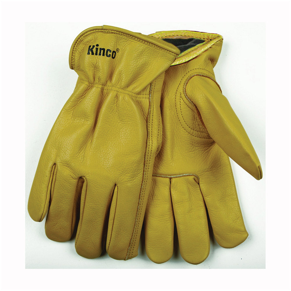 TRUE VALUE 98RLL Large Men's Lined Full-Grain Cowhide Leather Gloves